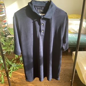 PGA Tour Golf Polo Shirt Mens Size Large Navy